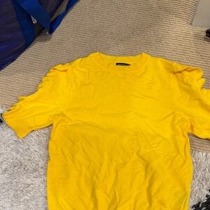 Who What Wear Bright Yellow Sweater